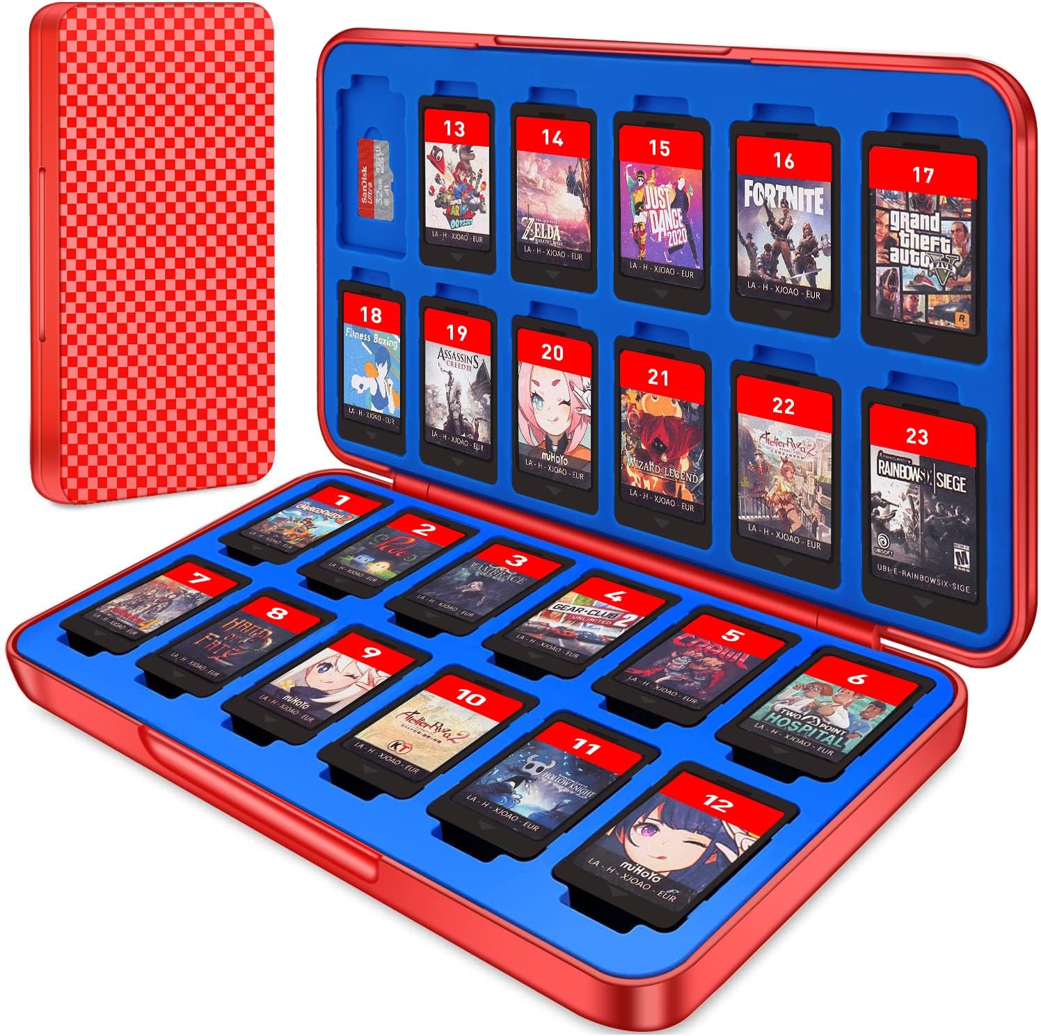 81apPOLH8-L._AC_SL1500_.jpg Mosaholl 24 Game Card Case - Image 1